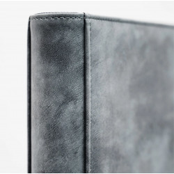 Premium binder for 3''×4'' toploaders with 216 pockets (each page 3×3), grey, by Gemloader