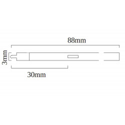 black 0.7mm Mitsubishi S-7S refill