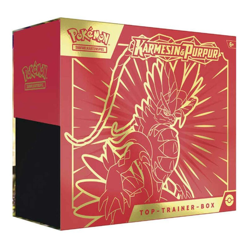 [German edition] Koraidon Karmesin & Purpur Top Trainer Box - Pokemon Cards