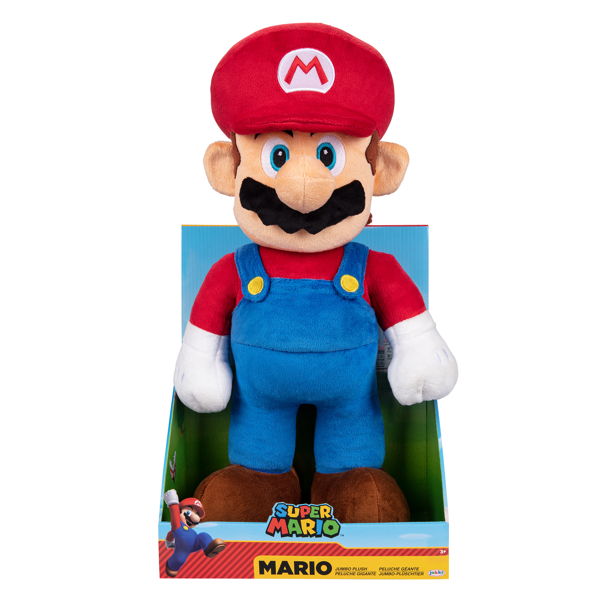 50cm! Mario - Super Mario Jumbo Plush Toy by JAKKS