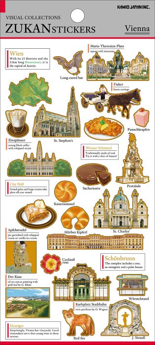 Visual Collections Zukan Stickers Vienna